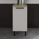 Balcão para Cozinha 40cm 1 Porta MDF Branco CZ3303 Balcão para Cozinha 40cm 1 Porta MDF Branco CZ3303