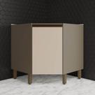 Balcão Para Cozinha Canto Oblíquo 1 Porta 100% MDF Aurora Espresso Móveis Balcão Para Cozinha Canto Oblíquo 1 Porta 100% MDF Aurora Espresso Móveis