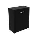 Balcão Para Escritório com 2 Portas e 1 Prateleira ME4103 Preto - Tecno