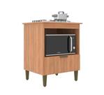 Balcão Para Fogão Cooktop 4 Bocas 1 Porta 1 Nicho Para Microondas ou Forno Elétrico 70cm Multiuso