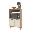 Balcão Para Forno 0,65mts Faro Freijó / Off White - Indekes