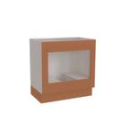 Balcão para Forno de Embutir 80cm sem Tampo Arizona CabeCasa MadeiraOriginals Branco e Terracota Balcão para Forno de Embutir 80cm sem Tampo Arizona CabeCasa MadeiraOriginals Branco e Terracota