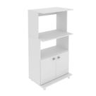 Balcão para Forno e Micro-ondas com 2 Portas BL3301 Branco Tecnomobili Balcão para Forno e Micro-ondas com 2 Portas BL3301 Branco Tecnomobili