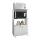 Balcão Para Forno E Microondas Bl3301 Branco Branco Balcão Para Forno E Microondas Bl3301 Branco Branco