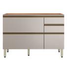 Balcão para Pia 1 Porta Basculante 4 Gavetas MDF Nude Prime 120cm Proença Balcão para Pia 1 Porta Basculante 4 Gavetas MDF Nude Prime 120cm Proença