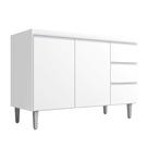 Balcão Para Pia Andréia 100 cm 2 Portas Branco AJL
