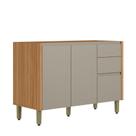Balcão para Pia Arya 120cm 100% MDF Jequitibá/Gris Fosco - sallar home