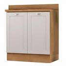 Balcao Para Pia Com Tampo 2 Portas 80 Cm Cd1012403 Branco Dtall