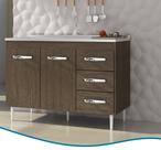 Balcão para Pia/Cozinha 120cm 2 Portas 3 Gavetas VR Moveis