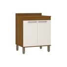 Balcão Para Pia Modena 70cm 2 Portas com Tampo MDP Luciane Balcão Para Pia Modena 70cm 2 Portas com Tampo MDP Luciane