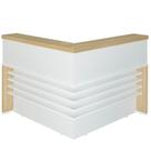 Balcão Para Recepção Escritório Office Atria Executiva 147X147Cm A02 Carvalho Branco Balcão Para Recepção Escritório Office Atria Executiva 147X147Cm A02 Carvalho Branco