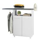 Balcão Passadeira Melissa 2 Portas Branco UV/Branco UV - Nicioli
