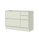 Balcão Pia 01 Porta 04 Gavetas C655 Fineze Areia HP - Henn