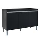Balcão Pia Manu 120cm 3 Portas sem Tampo - AJL Móveis Balcão Pia Manu 120cm 3 Portas sem Tampo - AJL Móveis