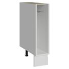 Balcão Porta-Pano Madesa para Cozinhas Lux, Glamy e Stella 20 x 60 cm (Sem Tampo) - Branco Balcão Porta-Pano Madesa para Cozinhas Lux, Glamy e Stella 20 x 60 cm (Sem Tampo) - Branco
