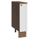 Balcão Porta-temperos 20 Cm 1 Porta Rustic/branco Vik Madesa Balcão Porta-temperos 20 Cm 1 Porta Rustic/branco Vik Madesa