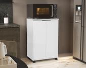 Balcão Pratic para Microondas 2 portas Branco ENVIA SOMENTE 01 UN