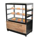 Balcão Quente Retilíneo DBQ - 1,0m Preto - 220V - Omega
