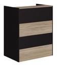 Balcão Recepção Atendimento 90cm Espresso Móveis Web Office Calvi/Preto