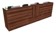 Balcão Recepção Caixa 288cm Álamo - Linha Premium - Modelo 1.1