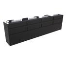 Balcão Recepção Caixa 535cm Preto - Linha Premium - Mod 1.3