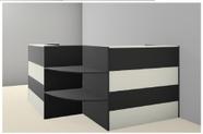 Balcão Recepção Web15 1,50 X 1,50 Cinza / Preto