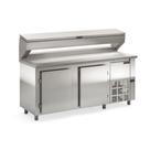 Balcão Refrigerado Condimentado com Tampa 2 Portas GBPZ200TAI Inox Gelopar 220V Balcão Refrigerado Condimentado com Tampa 2 Portas GBPZ200TAI Inox Gelopar 220V