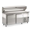 Balcao Refrigerado Condimentador Gbpz200t Inox 2M Tampa Injetada Sem Cubas 220V Gelopar Balcao Refrigerado Condimentador Gbpz200t Inox 2M Tampa Injetada Sem Cubas 220V Gelopar