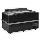 Balcao Refrigerado Expositor Ilha Dupla Açao Led Gism-150 Preto Bivolt - Gelopar