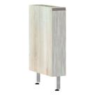 Balcão Sem Tampo 15cm Luci Legno Crem e Concreto