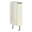 Balcão Sem Tampo 15cm Luci Legno Crem e Kashmir