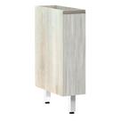 Balcão Sem Tampo 20cm Luci Legno Crem e Concreto