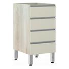 Balcão Sem Tampo 40cm Lis Legno Crem e Kashmir