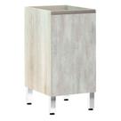 Balcão Sem Tampo 40cm Luci Legno Crem e Concreto