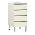 Balcão Sem Tampo 40cm Luci Legno Crem e Kashmir
