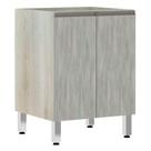 Balcão Sem Tampo 60cm Luci Legno Crem e Concreto