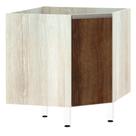 Balcão Sem Tampo Canto Diagonal Luciane Luci Legno Crema Com
