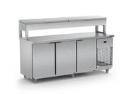 Balcão Serviço Refrigerado Condimentador 2,00m Inox sem Cuba BSRC2000 220v Refrimate Balcão Serviço Refrigerado Condimentador 2,00m Inox sem Cuba BSRC2000 220v Refrimate
