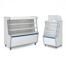 Balcão Vitrine Seco Art 100 Caixa 70 Branco Kit2pç Fx Azul