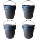 Balde 10l retangular para oleode carro 4pcs