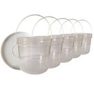 Balde 2.2L Transparente - Kit 05 Peças