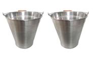 Balde aluminio 18 litros - kit com 2 baldes