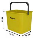Balde amarelo com alça 4 l bralimpia Balde amarelo com alça 4 l bralimpia