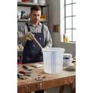 Balde Azul 20L Resistente Alça Reforçada 34.5x33cm