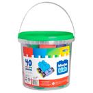 Balde Blocks Kids 40 Peças Verde - Map Toy