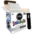 Balde branco Sidewalk Chalk Loddie Doddie Jumbo de 20 unidades