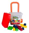 Balde Carrinho De Puxar Com 50 Blocos 5032 - Gulliver