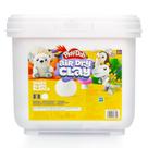 Balde de argila seco ao ar livre Play-Doh pintável branco para crianças