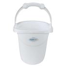 Balde de bebe infantil azul rosa branco 11 litros plastibaby