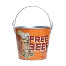 Balde de cerveja Beer Zone em metal Laranja 5L -Dynasty